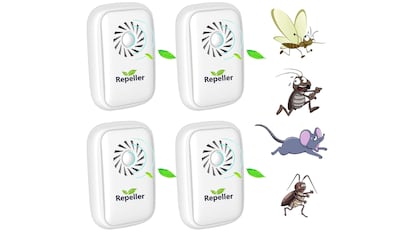 Pack de repelentes ultrasónicos de plagas, moscas y mosquitos