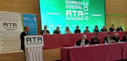 Asamblea General de la Asociación de Trabajadores Autónomos (ATA). Imagen extraída de la web de ATA.