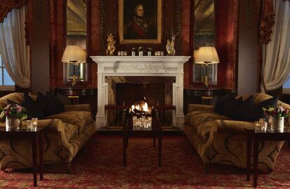 Uno de los salones del hotel Goring, el más cercano al palacio de Buckingham.