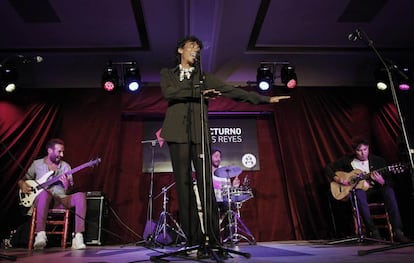 Tomasito durante el concierto que ofreci&oacute; en el festival Flamenco On Fire. 