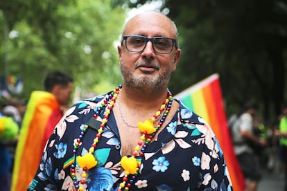 Miguel Baya, durante el Orgullo en Madrid.