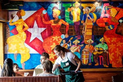 Restaurante en Little Havana, el barrio cubano de Miami. 