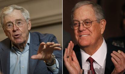 Fortuna: 50.600 millones cada uno de los hermanos (según Forbes). Charles Koch es el mayor. Nació en 1935 en Wichita (Kansas, Estados Unidos) y es el presidente y consejero delegado de Koch Industries, un conglomerado que tiene refinerías, gaseoductos, papaleras y otras industrias. Tiene formación militar y luego se graduó en el MIT. Está casado y tiene dos hijos. Asumió las riendas de la compañía familiar fundada por su padres, Fred y Mary, cuando murió su padre, en 1967. La compañía sigue dedicándose al petróleo, peor también se ha diversificado a la química, las papeleras y hasta los servicios financieros. Está muy unido a su hermano David, que nació en Wichita (Kansas, Estados Unidos) en 1940. David Kosch también estudió en el MIT y se unió a la empresa en 1970. La empresa familiar, Koch Industries, estuvo envuelta hasta 2000 es una dura guerra familiar por el control económico. Como nota curiosa de su vida, según Bloomberg, en 1991, David Koch sobrevivió a un accidente aéreo en el aeropuerto de los Ángeles en el que murieron 34 personas. Dedica parte de su fortuna a poyar la ciencia y el arte, así como la investigación sobre el cáncer de próstata, enfermedad que han padecido los dos hermanos. Ambos han realizado importantes donaciones a causas conservadoras y del Partido Republicano en EE UU y se les vincula al movimiento del Tea Party.