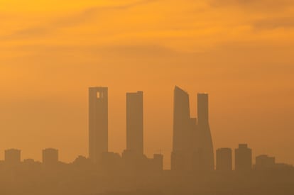 Contaminación del aire en Madrid, el pasado enero.