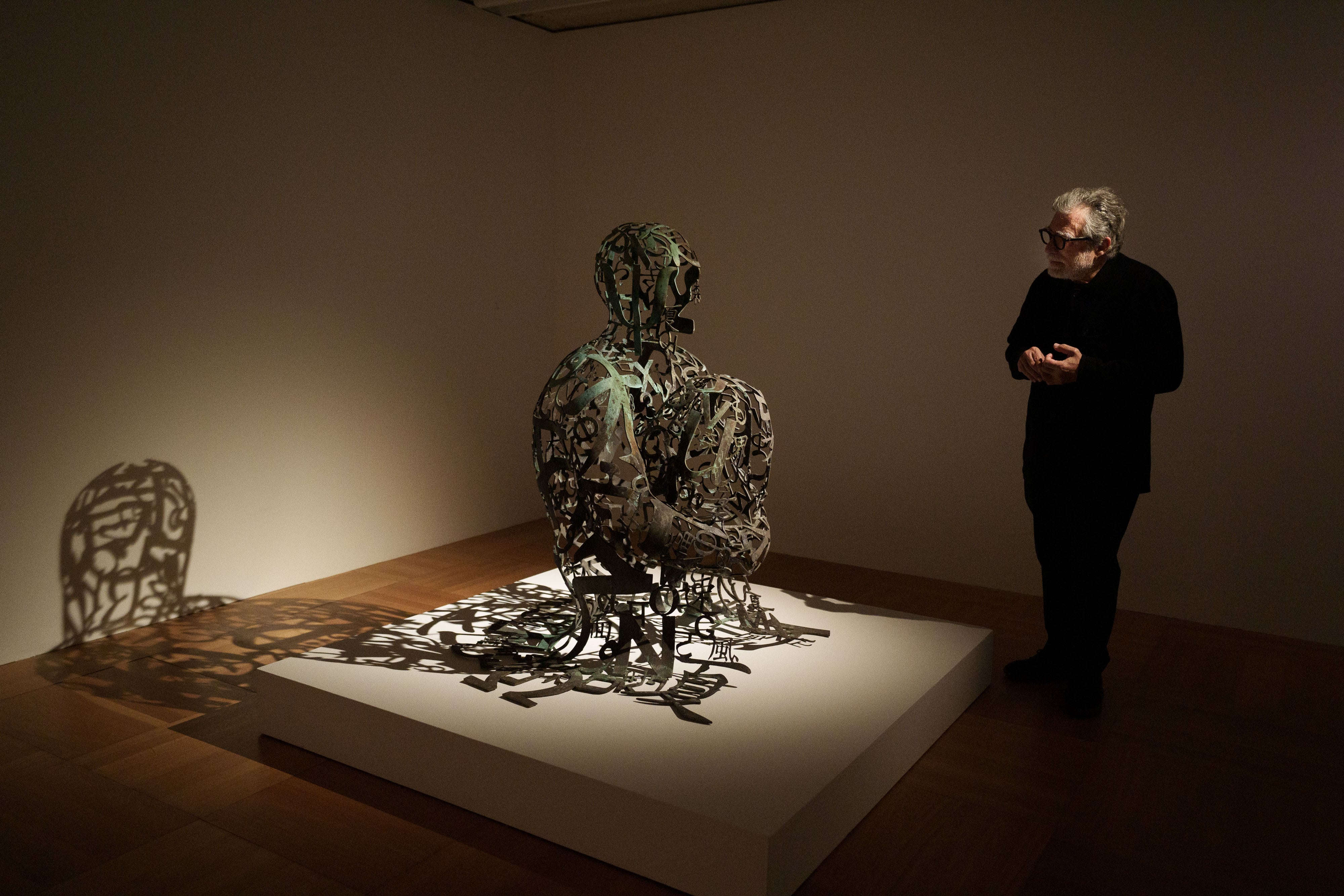 El escultor Jaume Plensa, durante la presentación de su exposición.