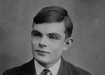 Alan Turing, de joven.