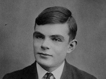 Alan Turing, de joven.