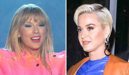 Taylor Swift y Katy Perry, en junio en California.