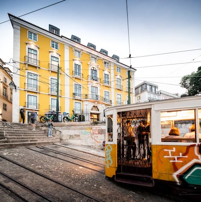 Fachada del Palácio Ludovice de Lisboa.