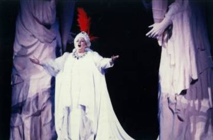 Montserrat Caballé amb 'Mamma mia' el 1990.