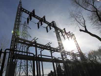 Una subestación eléctrica.