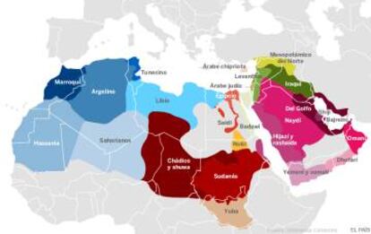 Gráfico | Todos los dialectos del árabe