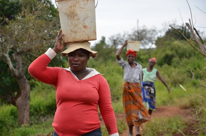 Mujeres en una zona rural de Suazilandia.