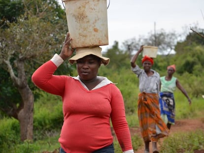 Mujeres en una zona rural de Suazilandia.