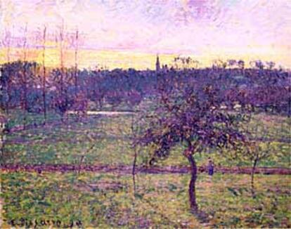 El paisaje de Eragny, de Camille Pissarro, una de las obras maestras sustraídas por los ladrones.