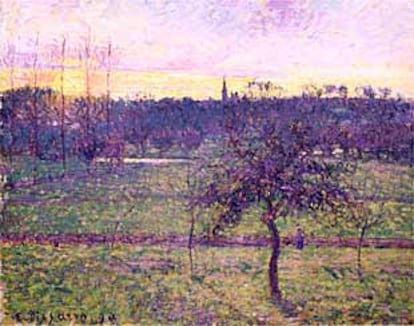 El paisaje de Eragny, de Camille Pissarro, una de las obras maestras sustraídas por los ladrones.