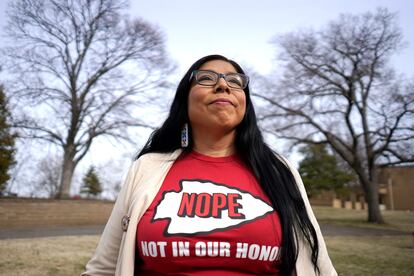 Rhonda LeValdo poses Tuesday, Feb. 6, 2024, in Lawrence, Kan.