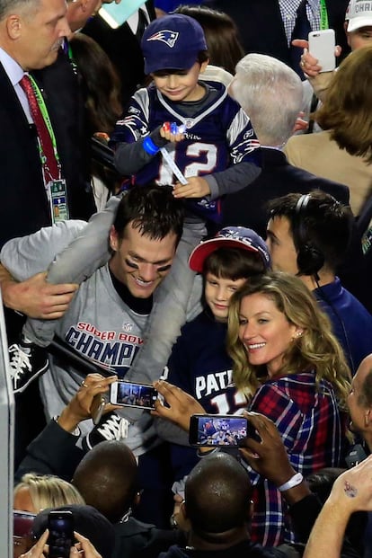 La foto de familia de los Brady-Bundchen.