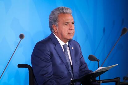 El presidente de Ecuador, Lenín Moreno, durante una cumbre de la ONU, en 2019.
