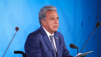 El presidente de Ecuador, Lenín Moreno, durante una cumbre de la ONU, en 2019.