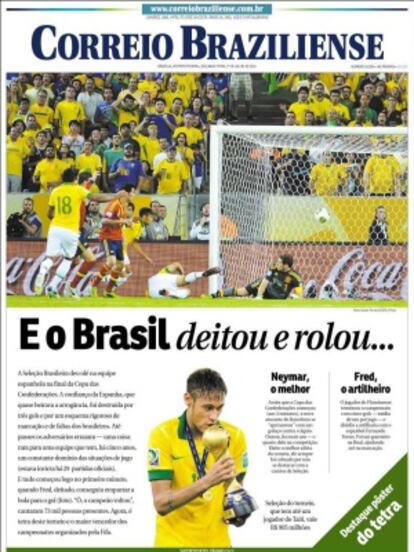 Portada del 'Correio Braziliense".
