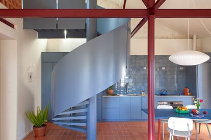 Interior de la Casa Rubens, una vivienda recién rehabilitada en el municipio de San Lorenzo de El Escorial.