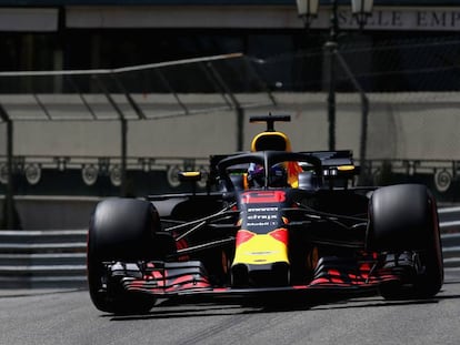 Ricciardo, en el circuito de Mónaco.