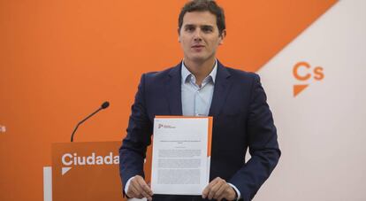 Albert Rivera, presidente de Ciudadanos