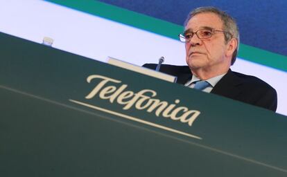 El presidente de Telefónica, César Alierta.