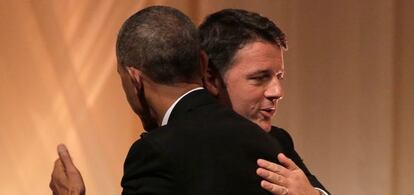 Obama y Renzi, el martes.