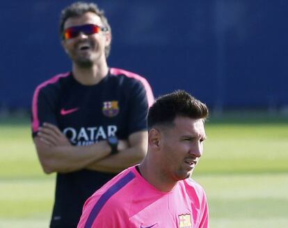 Lionel Messi i Luis Enrique.