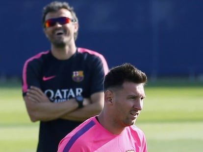 Lionel Messi i Luis Enrique.