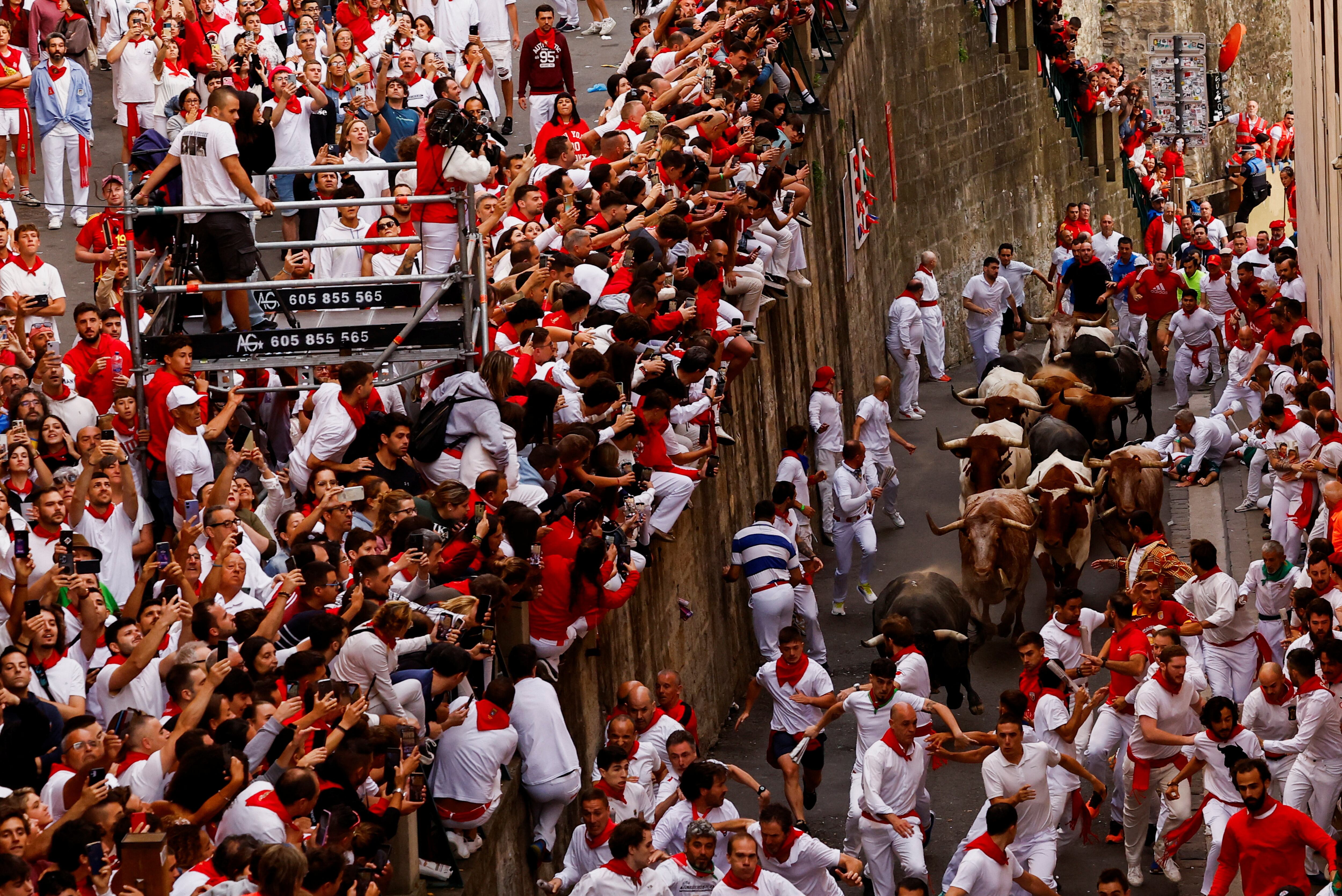 El octavo y último encierro de San Fermín 2024, en imágenes