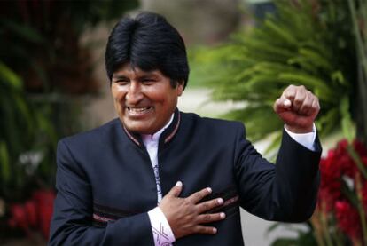 El presidente de Bolivia, Evo Morales, en octubre.
