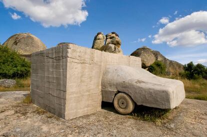 El icónico coche del Museo Vostell.