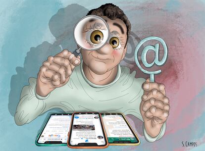 Ilustración de ‘Analizando la información’.