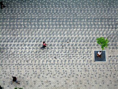 Pavimentación del Bulevar Sabana Grande de Caracas (Venezuela).