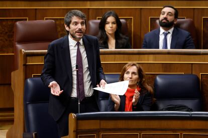 El ministro de Cultura, durante la sesión de control al Gobierno en el Congreso el 28 de febrero. 