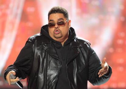 El rapero Heavy D, durante una actuación en los premios BET Hip Hop el pasado 1 de octubre.