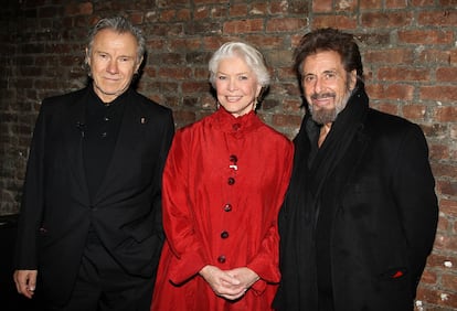 Los presidentes de la prestigiosa escuela de Arte Dramático neoyorquina, The Actors Studio, Harvey Keitel, Ellen Burstyn y Al Pacino han acudido juntos a la presentación del documental <i>A Letter to Elia</i>, dirigido por Marin Scorsese