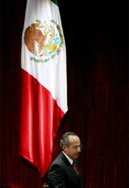 El presidente electo de México, Felipe Calderón, el pasado día 6.