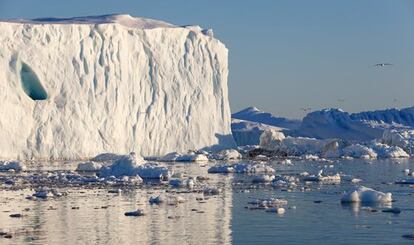 La subida del nivel del mar est&aacute; provocando el deshielo de los glaciares de Groenlandia.