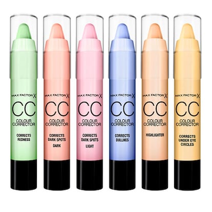 Max Factor ofrece un gran variedad de colores para tratar especificamente cada imperfección.