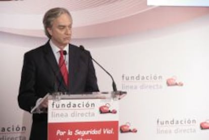 Francisco Valencia, director general de la Fundaci&oacute;n L&iacute;nea Directa, durante la presentaci&oacute;n.