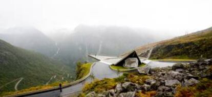 Mirador de Utsikten, en la carretera de Gaularfjellet.