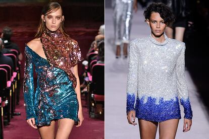 En minivestido: Halpern y Tom Ford.