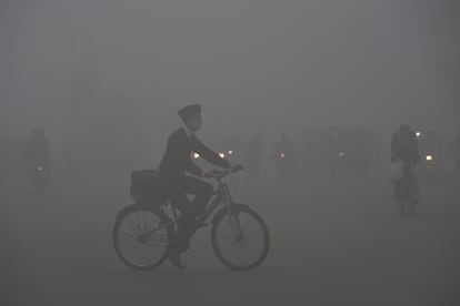 Episodio de contaminación en Lahore, Pakistán, la semana pasada.