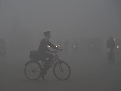 Episodio de contaminación en Lahore, Pakistán, la semana pasada.