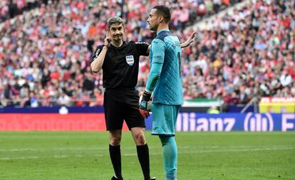 Undiano Mallenco, en el Atlético-Villarreal de esta temporada.