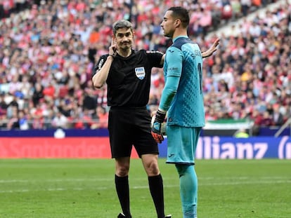 Undiano Mallenco, en el Atlético-Villarreal de esta temporada.